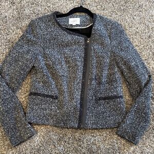 LOFT Women's Charcoal Textured Blazer